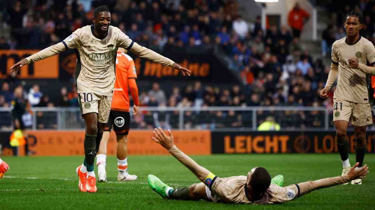 PSG vence al Lorient y está a nada de ser campeón de la Liga de Francia