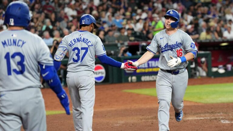 Teoscar Hernández y Andy Pages se lucen con los Dodgers en la victoria sobre Diamondbacks