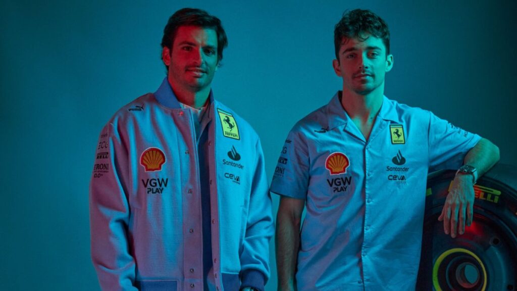 Sainz y Leclerc se visten de azul para Miami | @ScuderiaFerrari