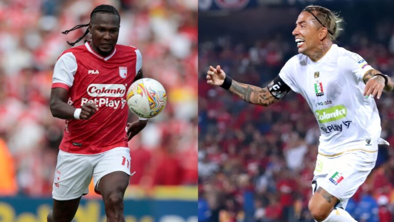 Hugo Rodallega y Dayro Moreno el duelo de goleadores que promete emociones en el Once Caldas vs Santa Fe