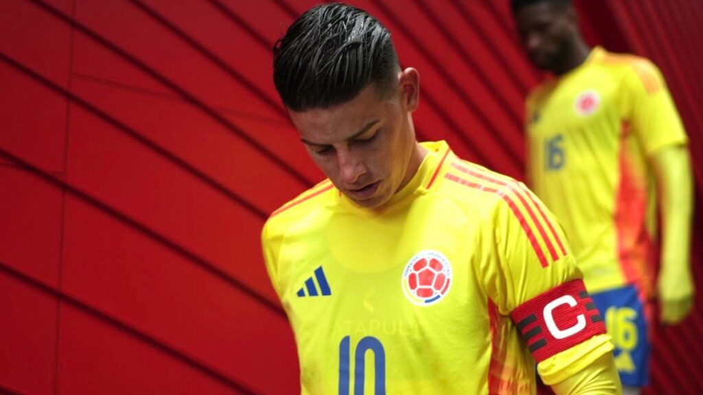 James, antes de un partido de la Selección Colombia. - @jamesdrodriguez.