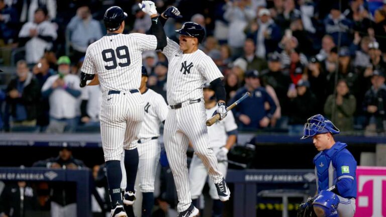 Yankees vence a Toronto con cuadrangulares de Judge, Stanton y Rizzo