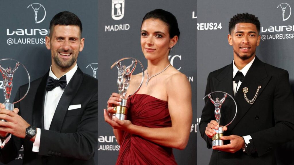 Los Premios Laureus coronan a Bonmatí, Bellingham, Djokovic y Nadal