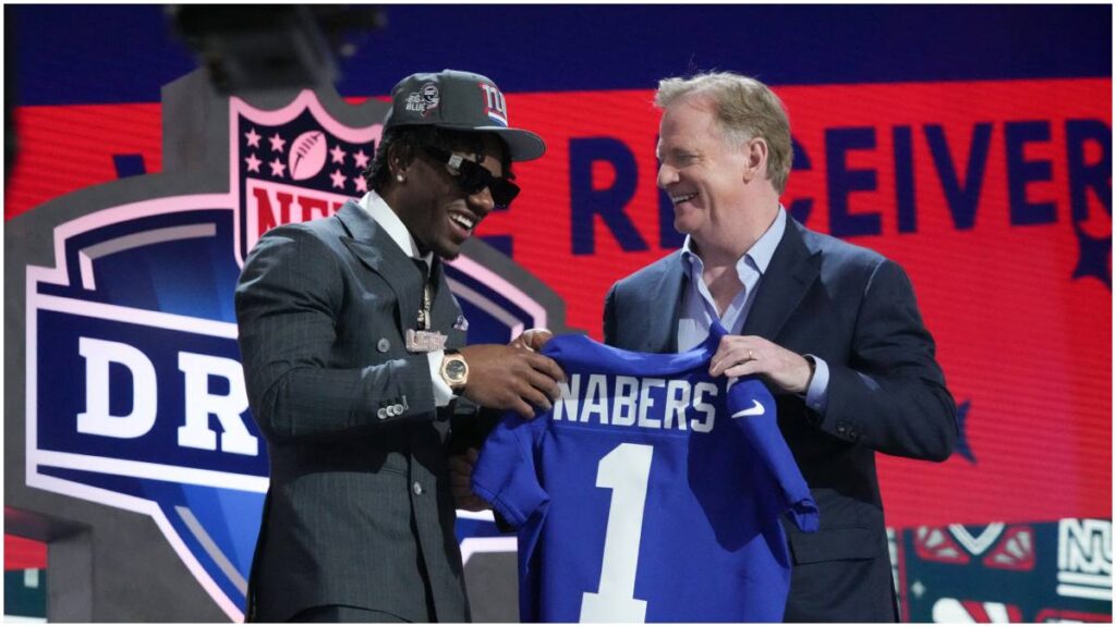 Malik Nabers pick 6 del Draft NFL por New York Giants | Reuters