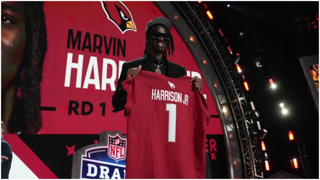 Marvin Harrison Jr pick 4 del Draft NFL por Arizona Cardinals | Reuters