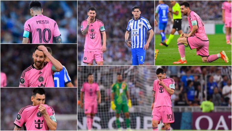 Las mejores imágenes de Leo Messi cabizbajo tras ser eliminado de la Concachampions ante Monterrey