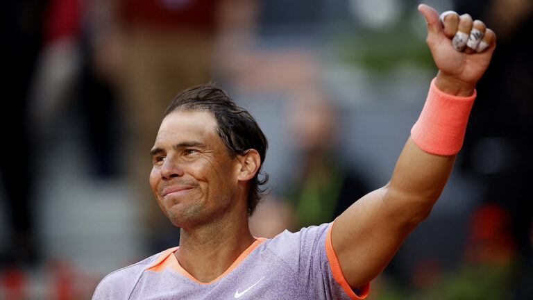 Rafael Nadal reaparece en Madrid con un sencillo triunfo ante el juvenil Darwin Blanch