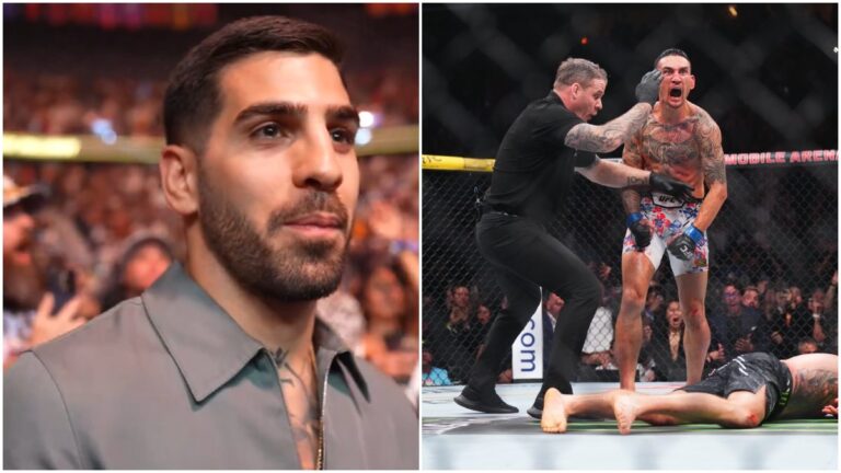 La viral reacción de Ilia Topuria ante el brutal nocaut de Max Holloway en UFC 300: ¿su siguiente rival?