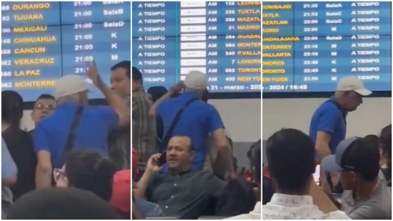 ‘Caghajo, mi vuelo’: Tuca Ferretti explota en el Aeropuerto de la Ciudad de México