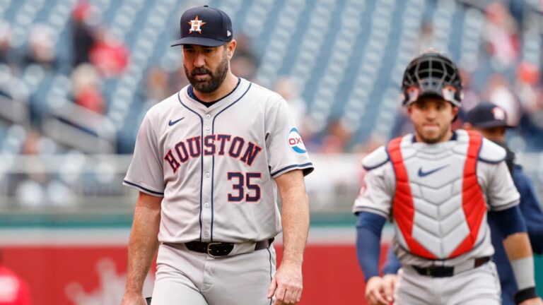 Justin Verlander lanza seis entradas en su regreso con los Astros de Houston