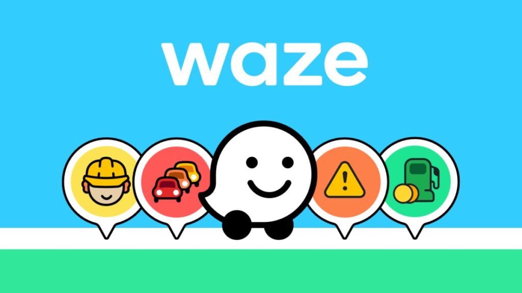 Aplicación de Waze.