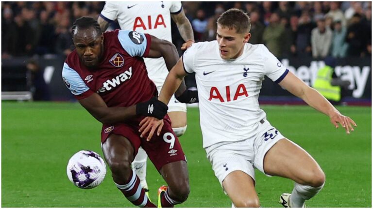 West Ham le empata al Tottenham con un insólito gol de espalda, en medio de la incógnita por la ausencia de Edson Álvarez