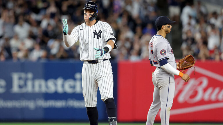 Soto, Judge y Stanton dan festival de cuadrangulares para darle la victoria a los Yankees ante Astros