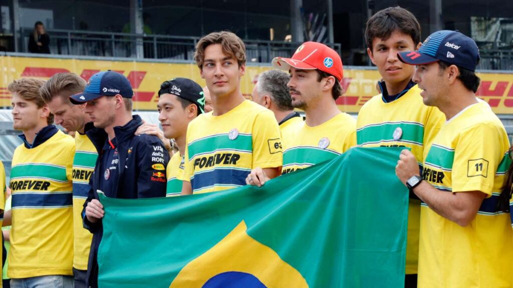 Homenaje de la F1 a Ayrton Senna y Ratzenberger