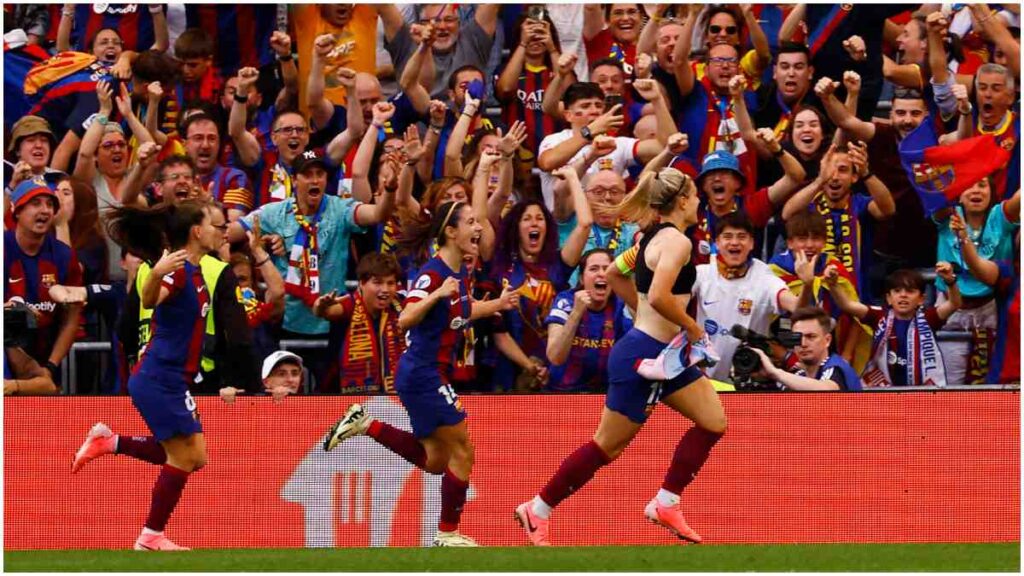 Barcelona y Olympique de Lyon en la Champions League Femenil | Reuters; Vera