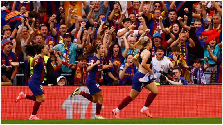 Barcelona y Olympique de Lyon rompen récord de asistencia en la final de la Champions League femenil