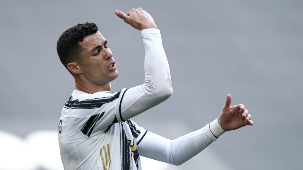 Cristiano Ronaldo jugando con la Juventus.