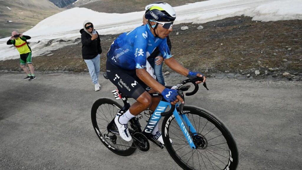 Nairo Quintana en el Giro de Italia.