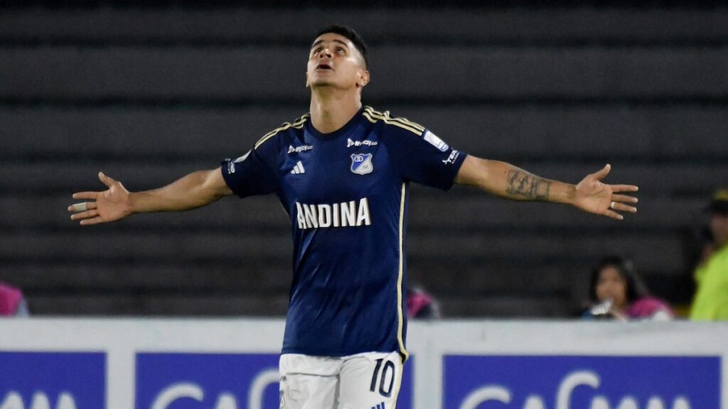 Daniel Cataño, en un partido de Millonarios. - Vizzor Image.