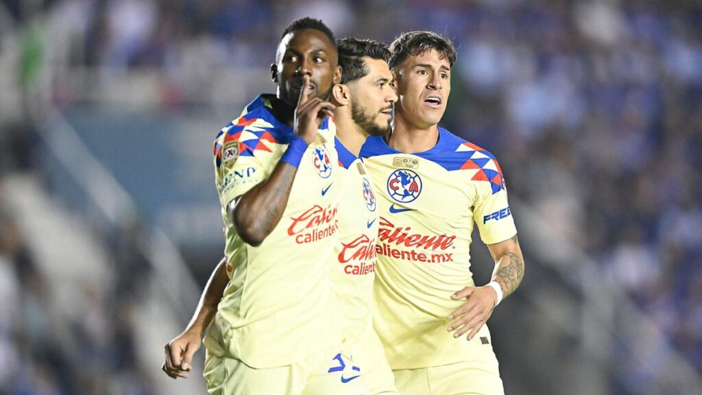 Julián Quiñones celebra su gol en la final con el América | Imago7