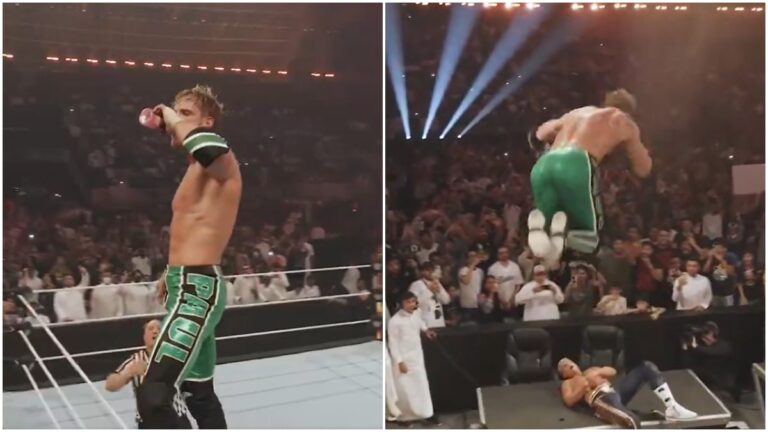 El arriesgado salto de Logan Paul a lo ‘Jeff Hardy’ en WWE King of the Ring 2024