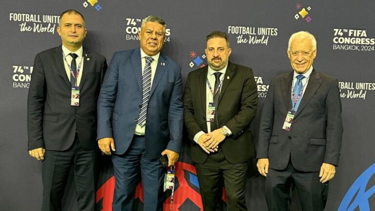 Destacada presencia argentina en el Congreso 74 de FIFA: Tapia y Blanco lideraron la comitiva de AFA