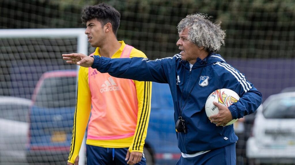 Alberto Gamero, en un entrenamiento. - @MillosFCoficial.