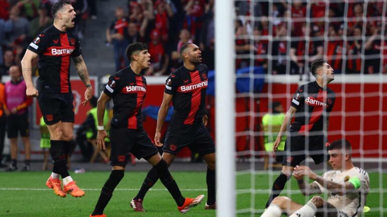 El Leverkusen rescata de milagro el invicto al 97′ y se meten a la final de la Europa League