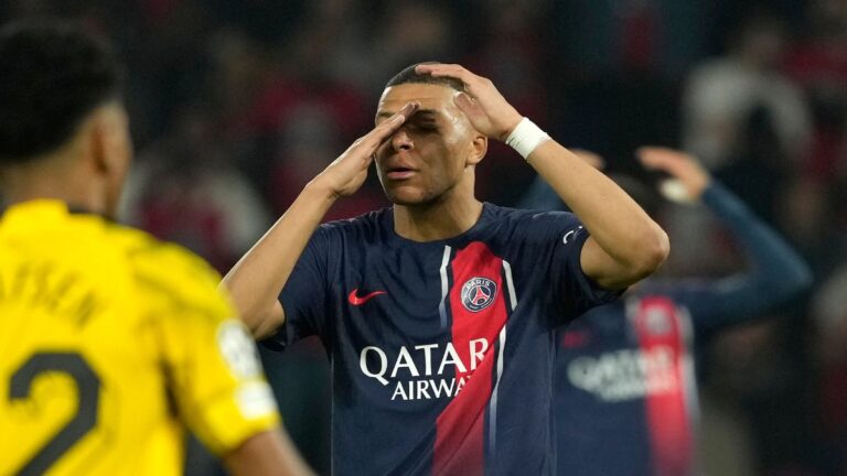 Los fracasos de Kylian Mbappé con el PSG en Champions League