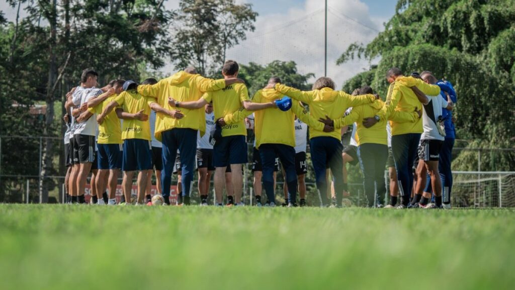 Millonarios, en un entrenamiento. - @MillosFCoficial.