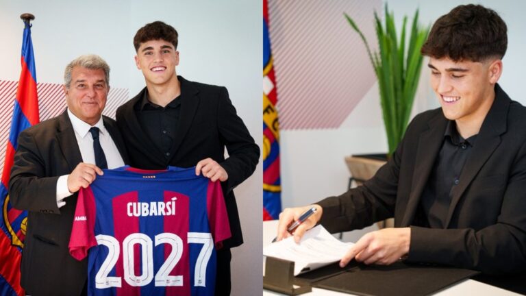 Pau Cubarsí extiende su contrato con el Barcelona hasta 2027