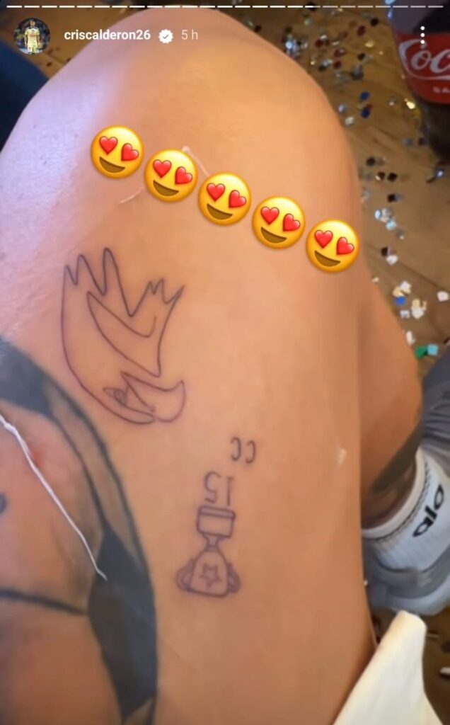 Tatuaje del Chicote Calderón