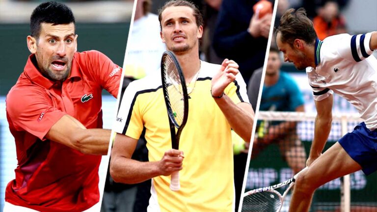 Djokovic, Zverev y Medvedev, se meten a tercera ronda de Roland Garros