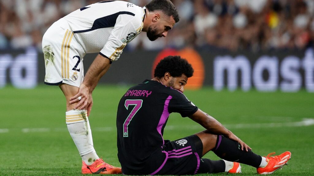 Serge Gnabry sale lesionado de las semifinales de la Champions entre Real Madrid y Bayern Munich