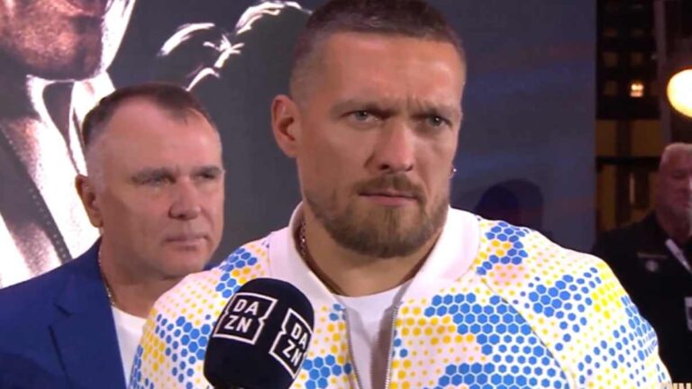 Oleksandr Usyk afirma que Tyson Fury está más delgado porque tiene nervios y miedo