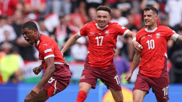 Suiza no sufre y termina con el invicto de Hungría en su debut de la Eurocopa
