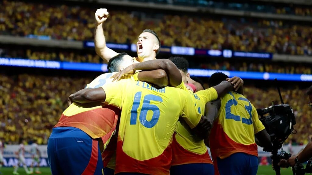 Colombia celebrando en la Copa América |@CopaAmerica.