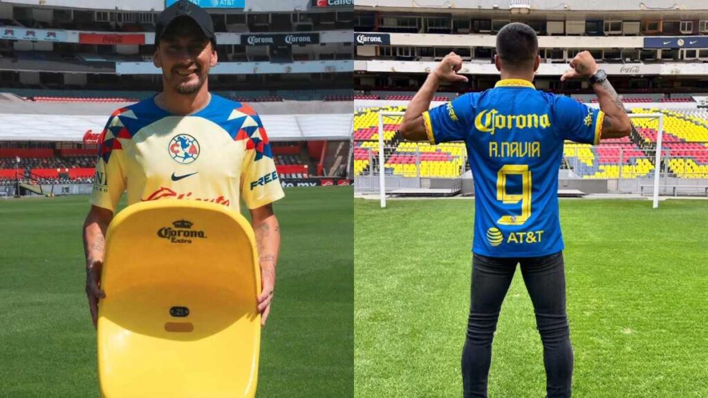 Rubens Sambueza y Reinaldo Navia reciben emotivo detalle previo a remodelación del Estadio Azteca