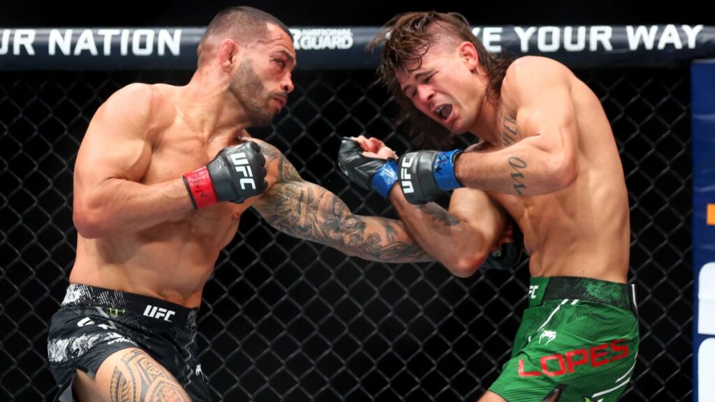 Deigo Lopes logra llevarse la victoria en el UFC 303 | Mark J. Rebilas-USA TODAY