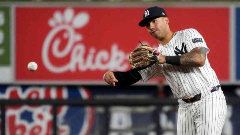 Gleyber Torres sale lesionado en la paliza de Yankees ante Orioles