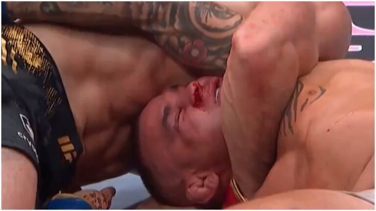 Islam Makhachev cumple con su palabra al someter a Dustin Poirier para defender el título en UFC 302