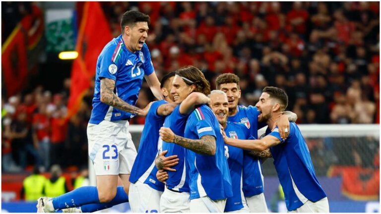 Italia es sorprendida con el gol más rápido en la historia de la Eurocopa, pero logra darle la vuelta a Albania