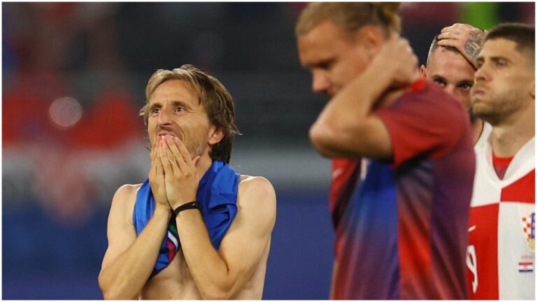 El rostro desolado de Luka Modric por la eliminación de Croacia en la Eurocopa 2024