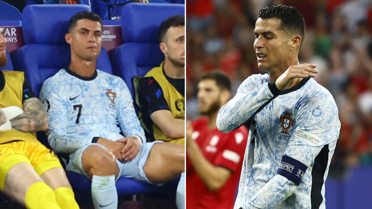 La frustración de Cristiano Ronaldo, tras quedarse por primera vez sin  marcar en una fase de grupos de la Eurocopa - ClaroSports