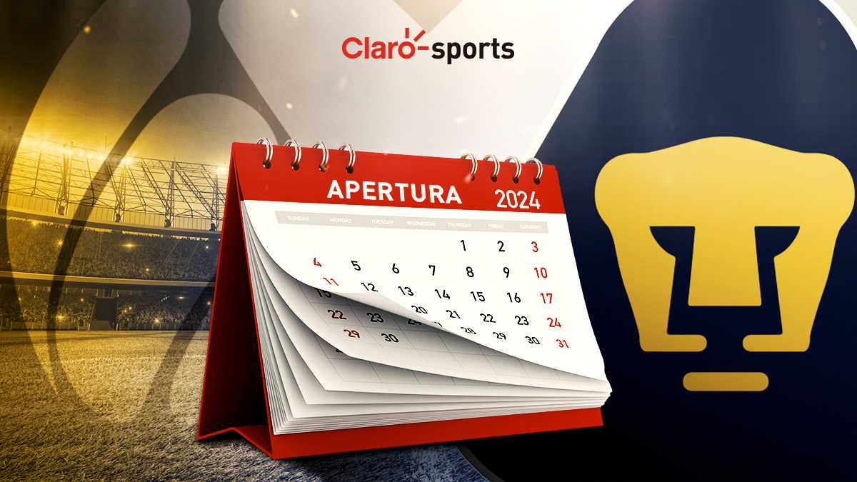 Calendario de Pumas Apertura 2024 Todos los partidos de los