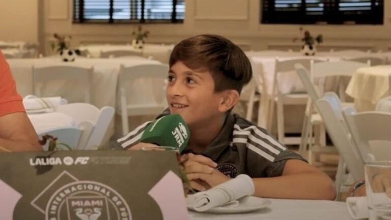 Thiago Messi, su primera nota y un deseo: “Me gustaría jugar para Argentina”