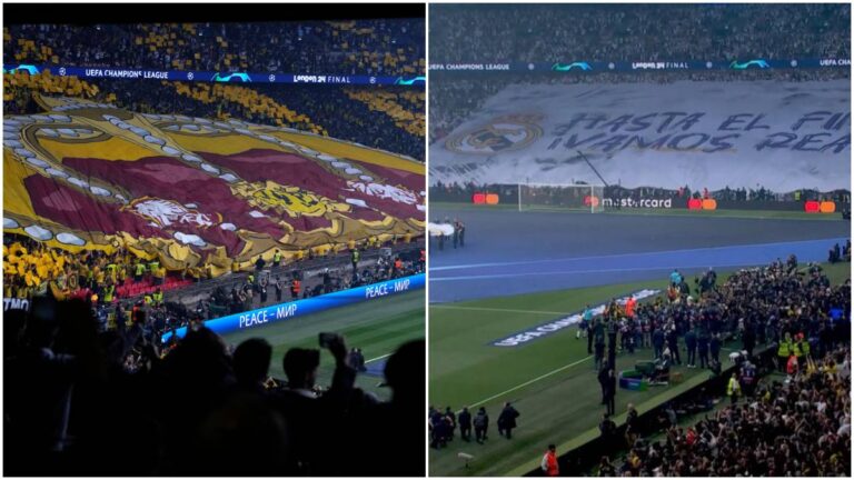 El espectacular recibimiento de los aficionados del Dortmund y Madrid para la final de la Champions League
