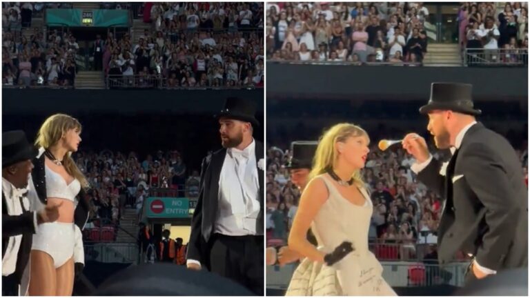 ¡Sorpresa! Travis Kelce sube al escenario con Taylor Swift en el concierto en Wembley