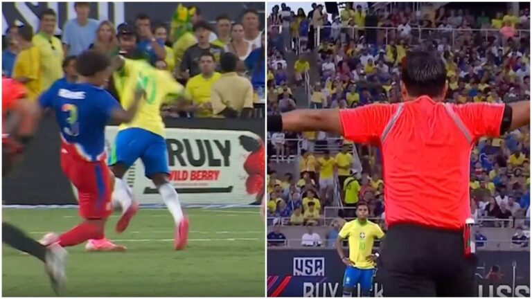 La polémica decisión del VAR en el USMNT vs Brasil: el árbitro quita la falta y la amarilla a Chris Richards