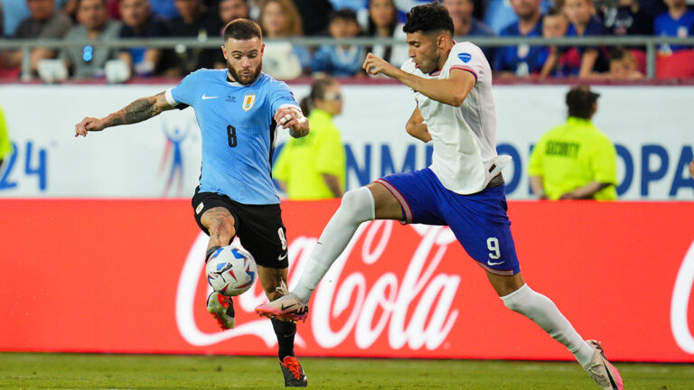 La polémica aparece en el duelo entre Estados Unidos y Uruguay tras el gol de Mathías Olivera